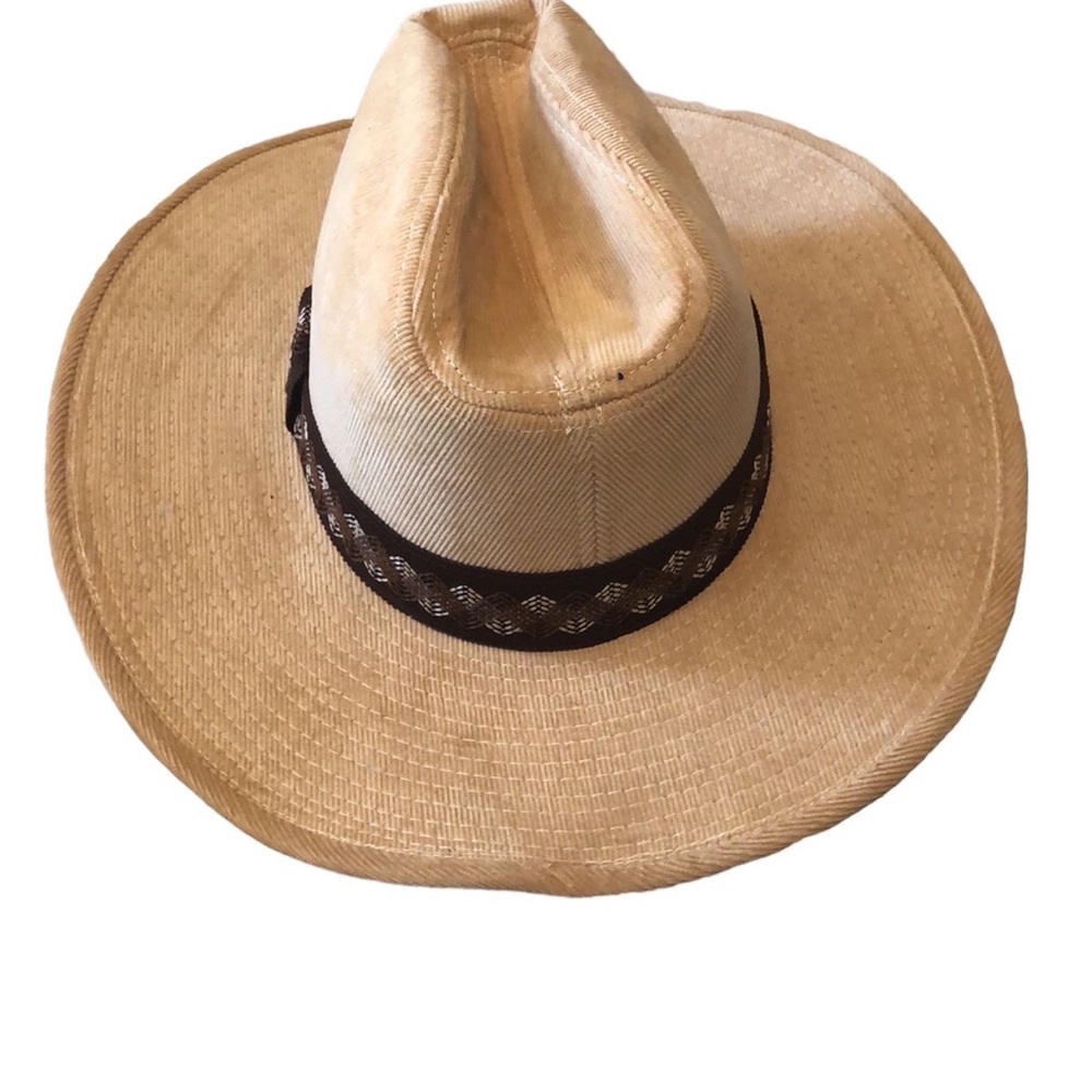 GW vintage tan corduroy hat cowboy county western Size S 6 3/4 - 6 7/8 Korea